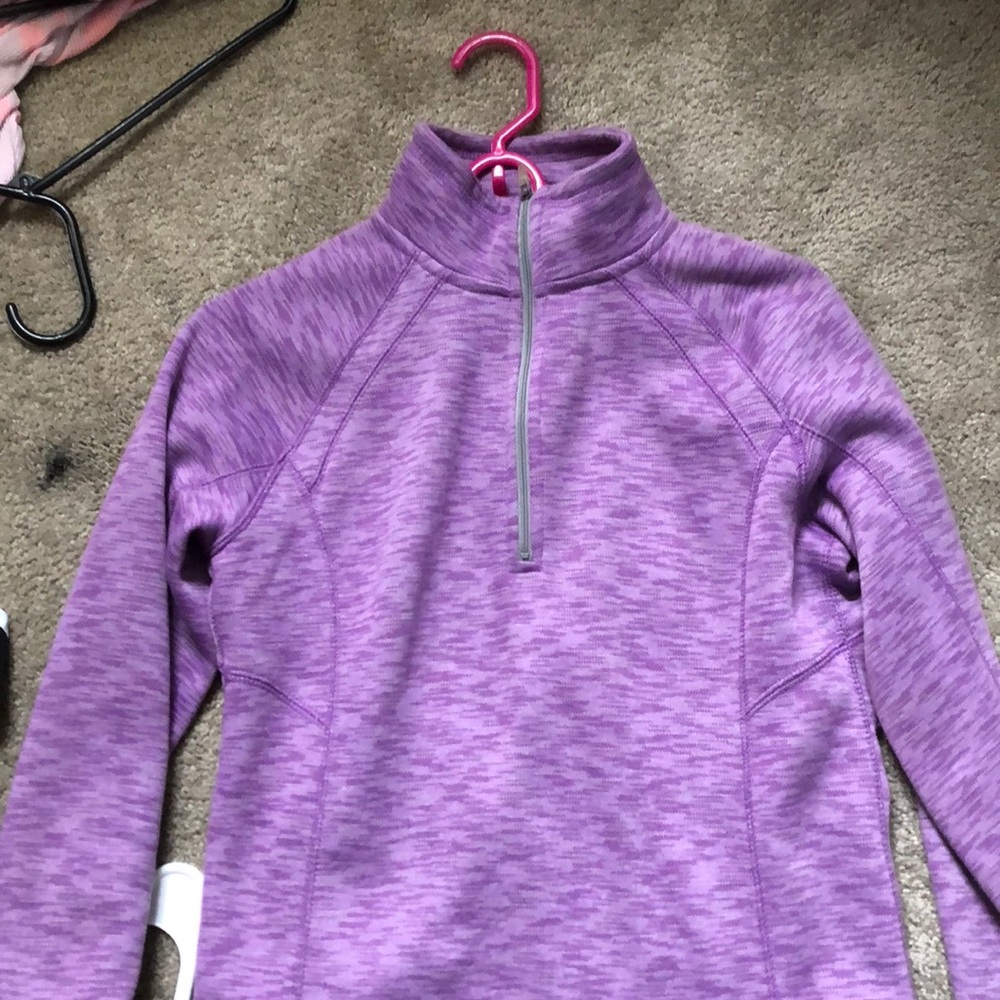 Quarter-zip turtle neck sweater